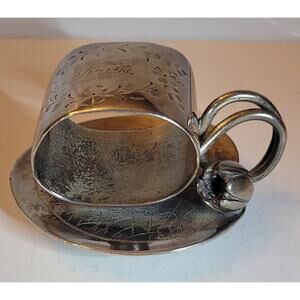 Meriden Silver Company Victorian Lilypad Napkin Ring